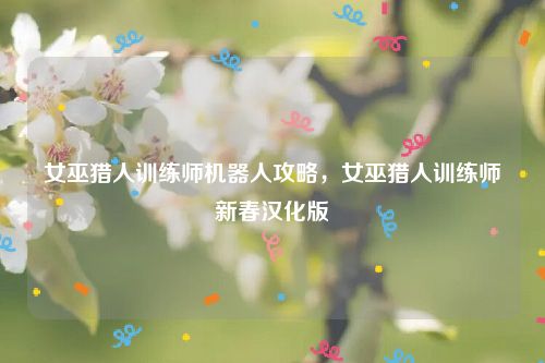 女巫猎人训练师机器人攻略，女巫猎人训练师新春汉化版